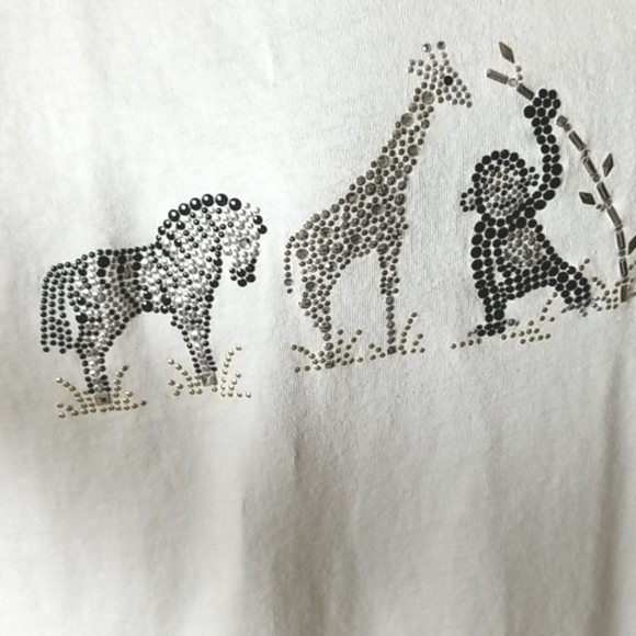 Christine Alexander White African Animal Safari Shirt - Picture 3 of 7